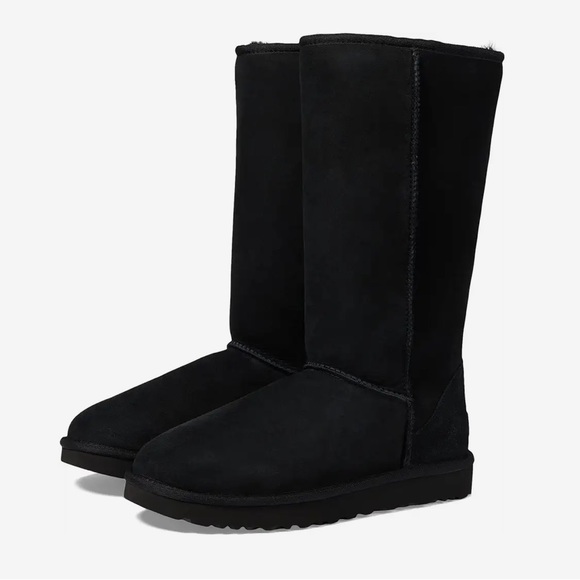 UGG Australia Black Classic Tall Boots C1 - Picture 2 of 11